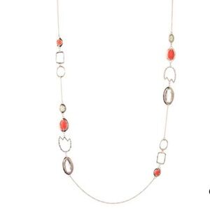 Alexis Bittar Crystal & Resin Petal Briolette Station Necklace